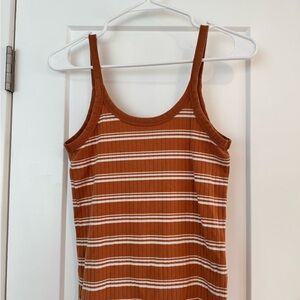 Striped Brown Tank Top